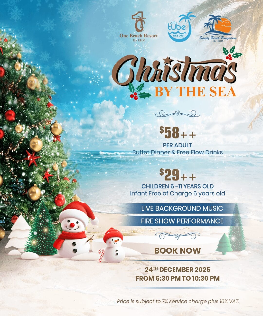 Christmas’s Eve by the sea